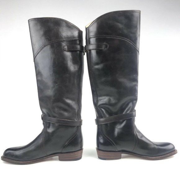 Frye Womens Boots Tall Dorado Riding Leather - Picture 4 of 8